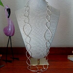 Silver Oversize Chain Necklace